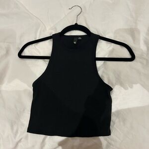 high neck crop top